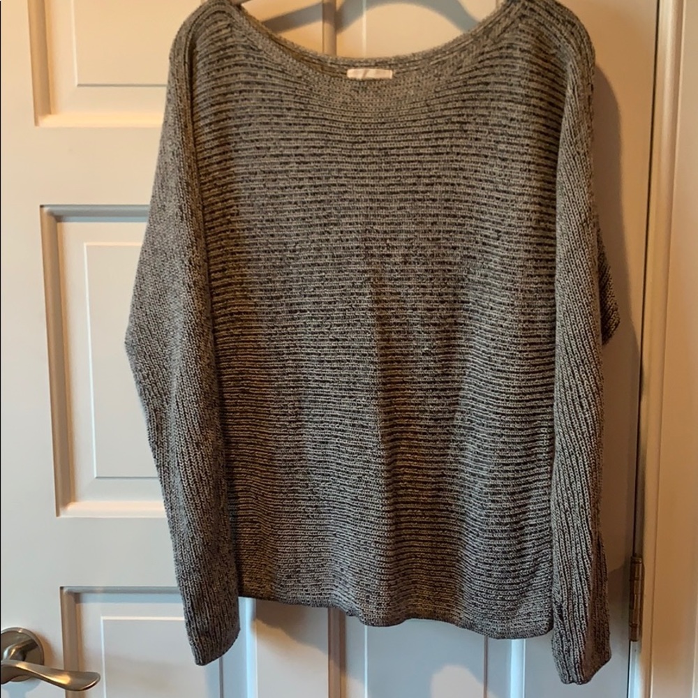 Lou and gray sweater